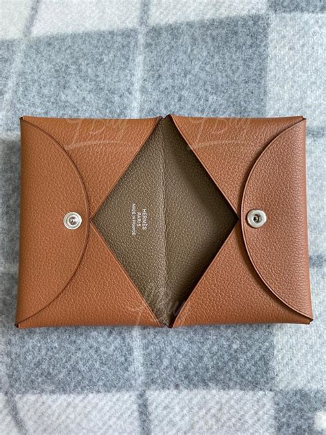 hermes calvi pouch review|calvi card holder review.